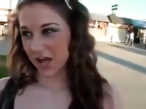 Exotic pornstar Tiffany Paige in incredible blowjob, brunette porn video