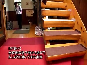 A Japanese young Step brother fuck his older Step sister in bathroom