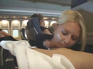 Air stewardess HJ and BJ mile high club