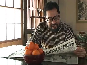 Hot Japanese girl fucks Step father and gets creampie