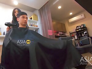ModelMedia Asia-Barber Shop Bold Sex-Ai Qiu-MDWP-0004-Best Original Asia Porn Video