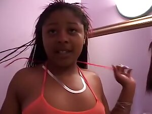 Cute 19 Year Old Ebony Babe Shaves