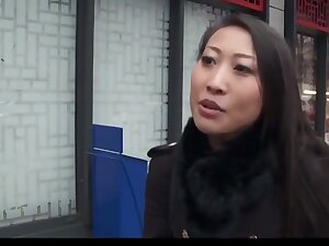 French hot asian in stockings