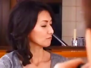 Japanese milf family time