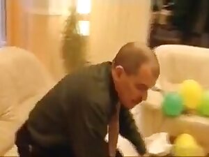 Husband watching Wife gangbanged