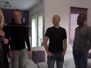 French Wife in Gangbang