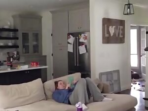 Hidden wife mast on couch