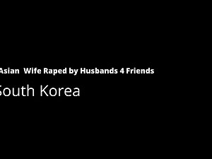 Asian wife fucked by husbands 4 friends