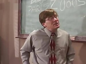 Teacher Punishes Tight Pink Pussy
