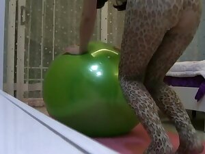 Chinese milf in crotchless leggings
