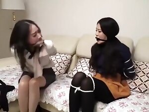 2 chinese girls tied and gagged
