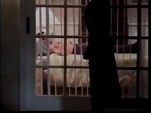 Chinese escort in red stockings fucks the without him